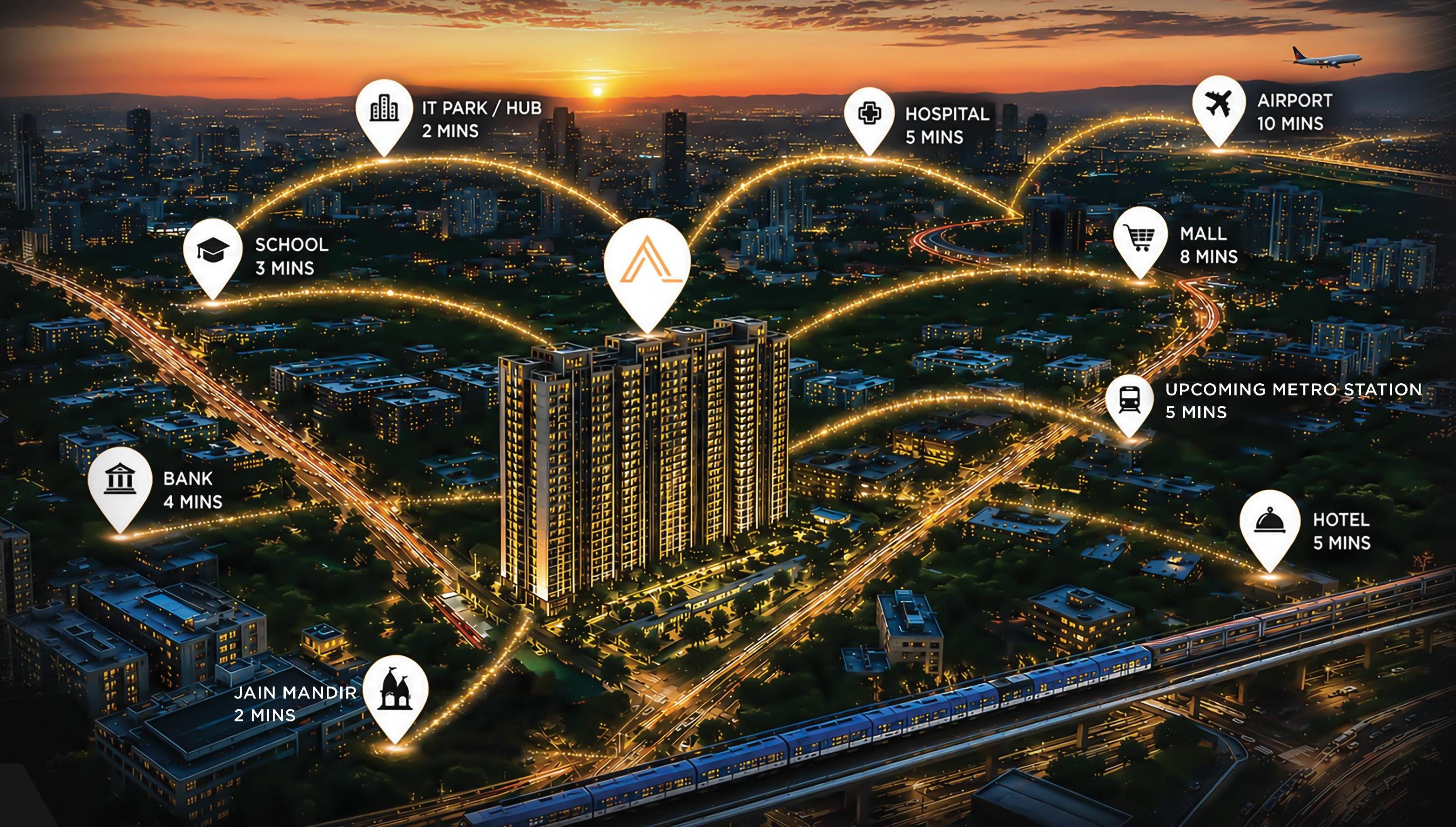 Gagan Avencia Phase 2 location connectivity map